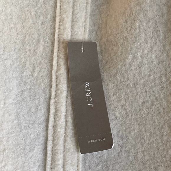 New J.Crew Swingy Mockneck Italian Boiled Wool Ivory Cream Coat Winter Jacket M - Picture 7 of 10